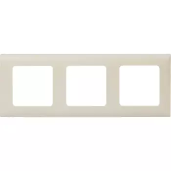 Рамка для розеток и выключателей Lexman Lilian Classic 3 поста цвет слоновая кость