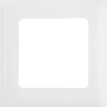 Рамка для розеток и выключателей Lexman Lilian Classic 1 пост цвет белый