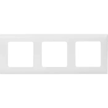 Рамка для розеток и выключателей Lexman Lilian Classic 3 поста цвет белый