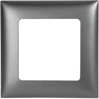 Рамка для розеток и выключателей Lexman Lilian Classic 1 пост цвет титан
