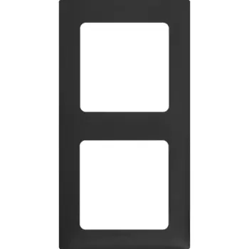 Рамка для розеток и выключателей Lexman Lilian Classic 2 поста цвет антрацит