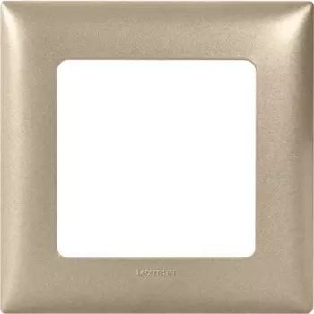 Рамка для розеток и выключателей Lexman Lilian Classic 1 пост цвет шампань