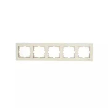 Рамка для розеток и выключателей Lezard Vesna 742-3700-150 5 постов цвет титан