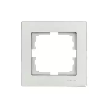 Рамка для розеток и выключателей Lezard Vesna 742-3500-146 1 пост цвет платина