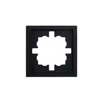 Рамка для розеток и выключателей Lezard Zima 1 пост цвет черный бархат