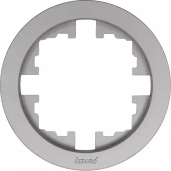 Рамка для розеток и выключателей Osen 1 пост круглая цвет серый