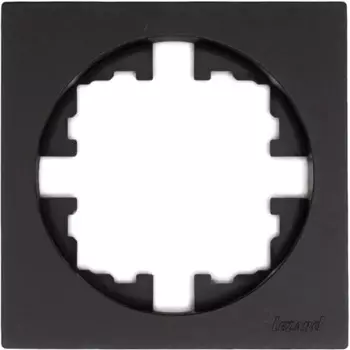 Рамка для розеток и выключателей Osen 1 пост цвет черный бархат