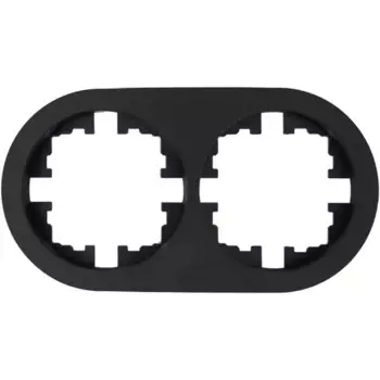 Рамка для розеток и выключателей Osen 2 поста цвет черный