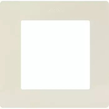 Рамка для розеток и выключателей Simon 24 1 пост цвет слоновая кость
