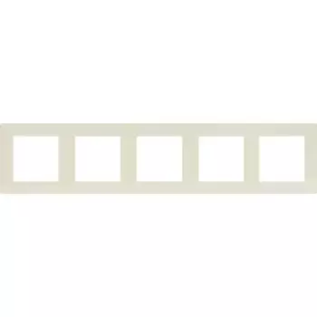 Рамка для розеток и выключателей Simon 24 5 постов цвет слоновая кость