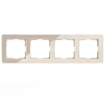 Рамка для розеток и выключателей Werkel W0042743 4 поста цвет айвори