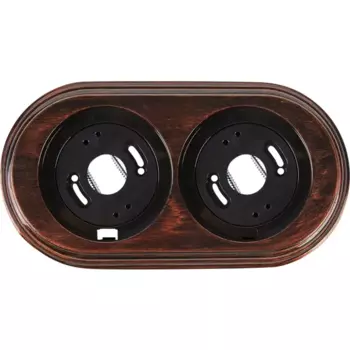 Рамка Electraline 2 поста цвет медный век