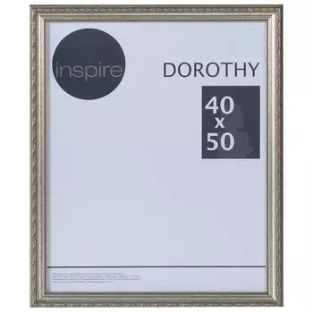 Рамка Inspire "Dorothy" цвет серебряный размер 40х50