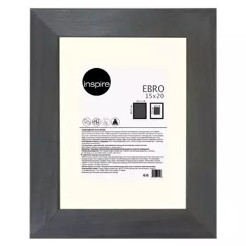 Рамка с паспарту Inspire Ebro 15x20 см цвет серый дуб