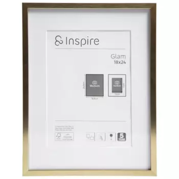 Рамка Inspire Glam Brass 18x24 см алюминий цвет золото