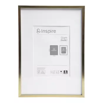 Рамка Inspire Glam Brass 21x29.7 см алюминий цвет золото