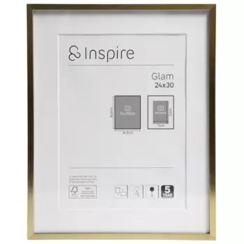 Рамка Inspire Glam Brass 24x30 см алюминий цвет золото