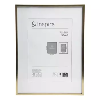 Рамка Inspire Glam Brass 30x40 см алюминий цвет золото