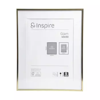 Рамка Inspire Glam Brass 40x50 см алюминий цвет золото