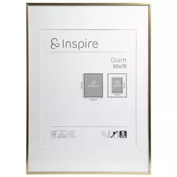 Рамка Inspire Glam Brass 50x70 см алюминий цвет золото