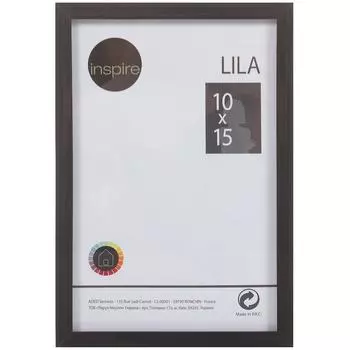 Рамка Inspire «Lila», 10х15 см, цвет чёрный