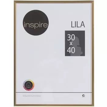 Рамка Inspire Lila 30x40 см пластик цвет золото