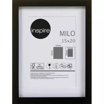 Рамка Inspire «Milo», 15х20 см, цвет чёрный