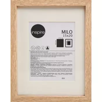 Рамка Inspire Milo 15x20 см цвет дуб