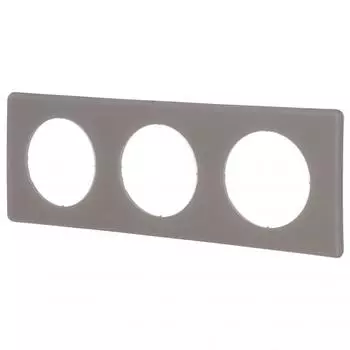 Рамка Legrand Celiane, 3 поста, цвет перкаль грэй