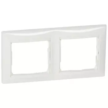 Рамка Legrand «Valena», 2 поста, горизонтальная, цвет белый