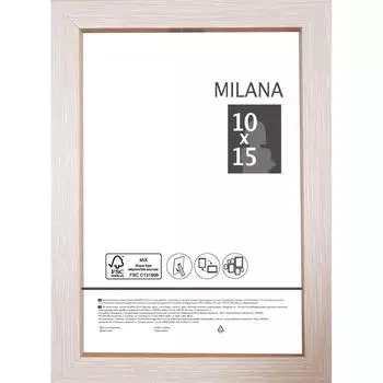Рамка Milana, 10x15 см, цвет беленый дуб
