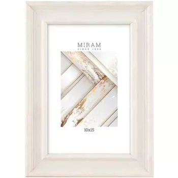 Рамка Мирам 10x15 см пластик цвет бежевый