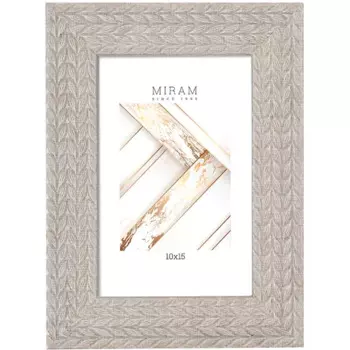 Рамка Мирам 10x15 см пластик цвет серо-бежевый