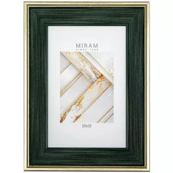 Рамка Мирам 10x15 см пластик цвет зеленый