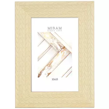 Рамка Мирам 10x15 см пластик цвет желтый