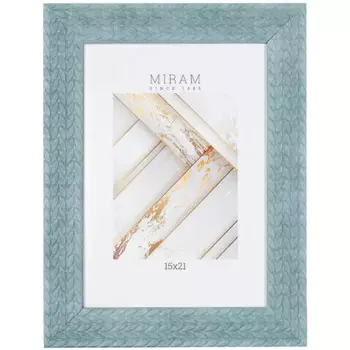 Рамка Мирам 15x21 см пластик цвет голубой