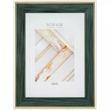 Рамка Мирам 15x21 см пластик цвет зеленый