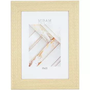 Рамка Мирам 15x21 см пластик цвет желтый