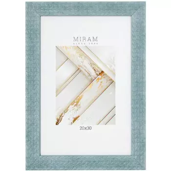 Рамка Мирам 20x30 см пластик цвет голубой