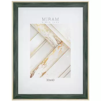 Рамка Мирам 30x40 см пластик цвет зеленый