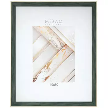 Рамка Мирам 40x50 см пластик цвет зеленый