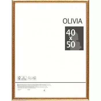 Рамка Olivia 40x50 см пластик цвет золото