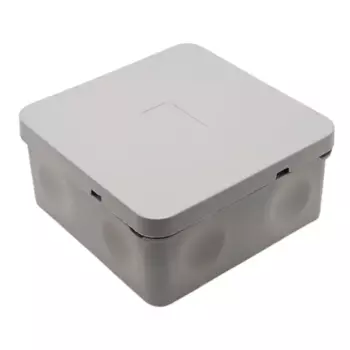 Распределительная двухкомпонентная коробка Mirkl 70х70х40 мм 6 вводов IP66 цвет серый