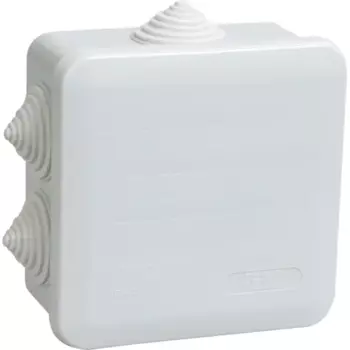 Распределительная коробка открытая IEK 100x100x50 мм 3 ввода IP55 цвет серый