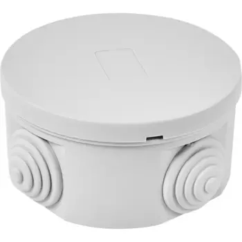 Распределительная коробка открытая Lexman D80x40 мм 4 ввода IP55 цвет серый
