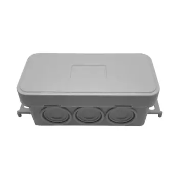 Распределительная коробка открытая Lexman D 90x42x40 мм 10 вводов IP55 цвет серый