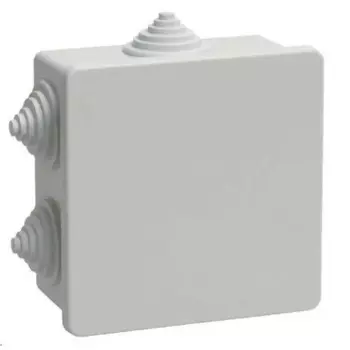 Распределительная коробка открытая Mirkl D 120x80x50 мм 6 вводов IP55 цвет серый