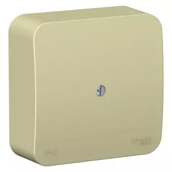 Распределительная коробка открытая Systeme Electric 75x30x75 мм 1 ввод IP42 цвет бежевый
