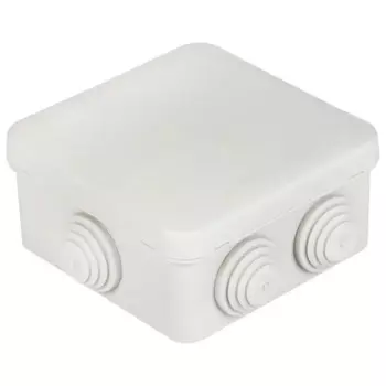 Распределительная коробка открытая Systeme Electric 85x85x40 мм 6 вводов IP55 цвет серый