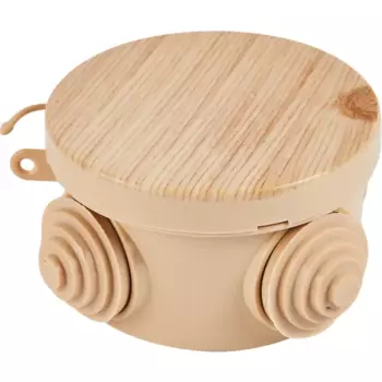 Распределительная коробка открытая TDM D65x40 мм 4 ввода IP54 цвет сосна